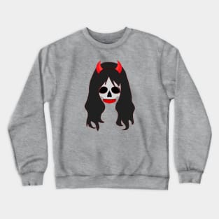 Devil Girl Skull Crewneck Sweatshirt